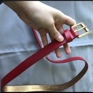 Red Michael Kors belt (Never been used)